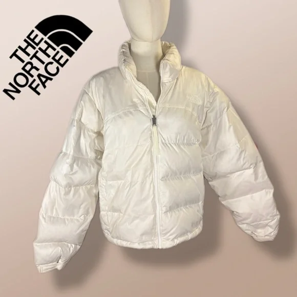 The North Face 2000 Retro Nuptse Puffer Down Jacket Gardenia White 700 Down XL - Picture 5 of 16